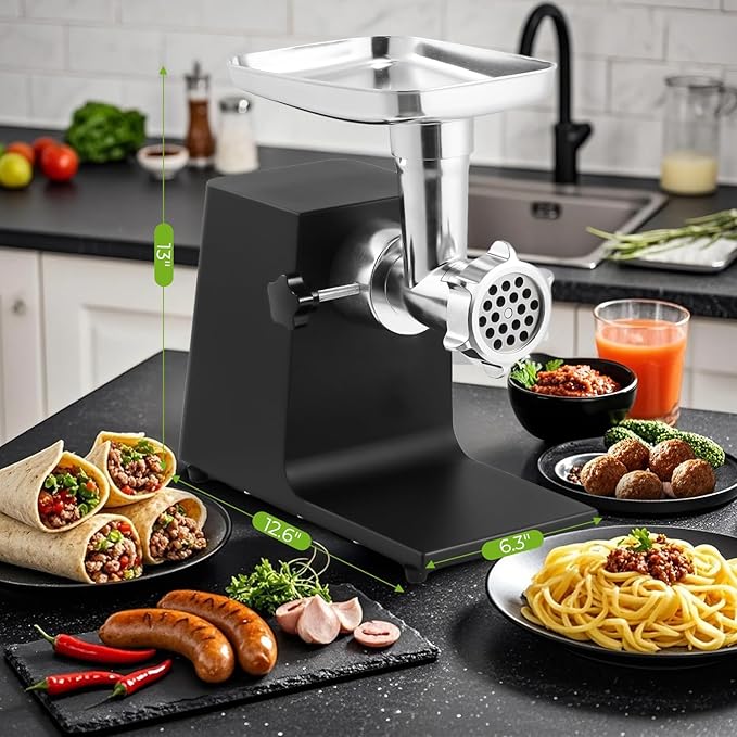Commercial Meat Grinder Electric 3600w Heavy Duty Meat Grinders and Sausage Stuffers, Kubbe Kit for Household Use & Commercial