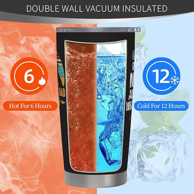 Cat Dad Gifts for Men, Christmas Gifts for Cat's Daddy, Funny Gift for Cat Lovers, Best Cats Dad Ever Gift, 20 oz Stainless Steel Tumbler