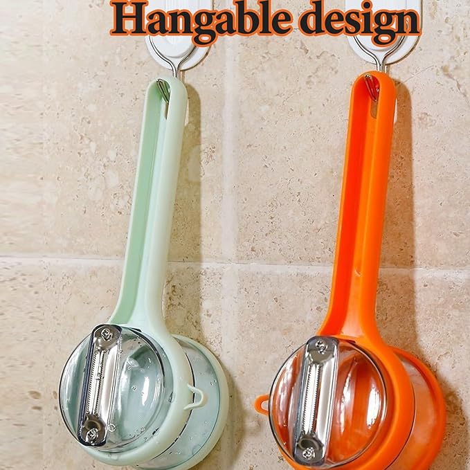Peeling Knife with Storage Box, 2026 New with Box Storage Kitchen Special Fruitpeeler, Fruit and Vegetable Peeler with Container, Double-Sided Stainless Steel Peeler Gadgets | Easy to Use (Green)