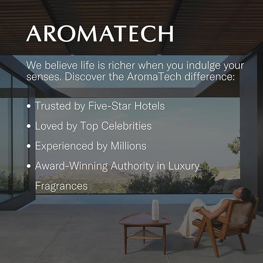 Aromatech Oud Saphir Aroma Essential Oil Blend: Luxury Hotel Inspired Aromatherapy with for Ultrasonic Diffusers & Nebulizers - 500 mL