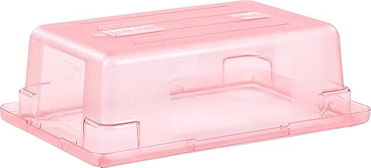 Carlisle FoodService Products 10611C05 StorPlus Color-Coded Food Box Storage Container Only, 3.5 Gallon, 18" x 12" x 6", Red (Pack of 6)