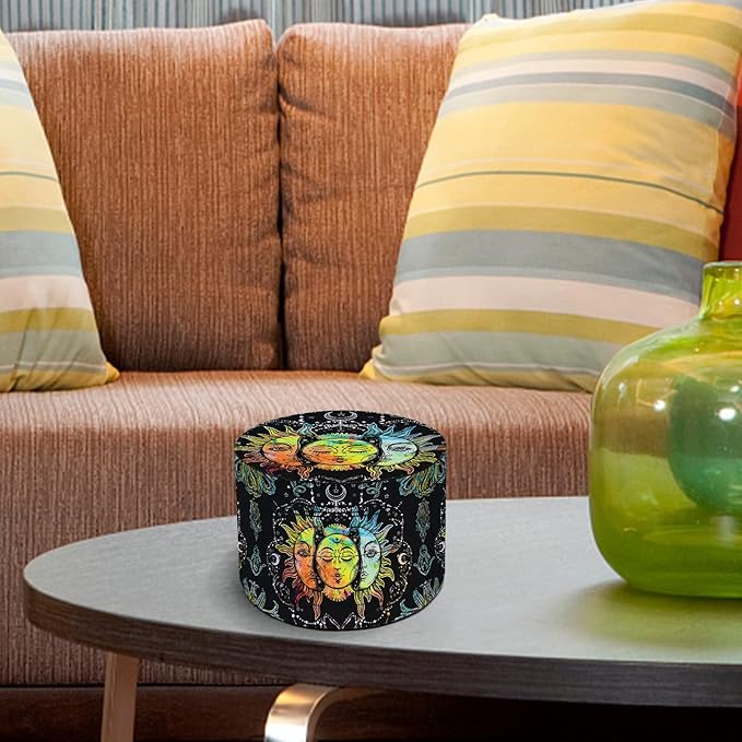 2.5 Inch Boho Grinder, Large Spice Grinder(Sun and Moon Pattern)