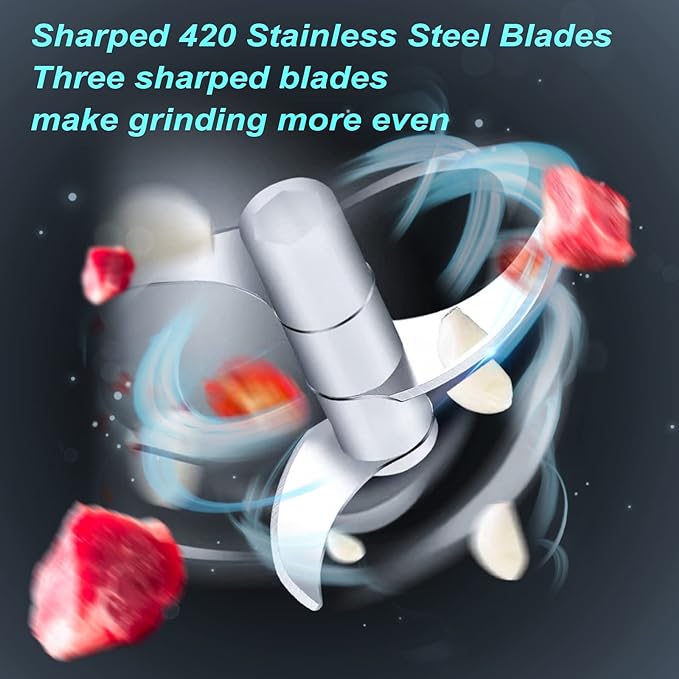 Garlic Chopper, Mini Food Processor, USB Rechargeable Mini Chopper, Powerful Garlic Crusher, Blender to Vegetable, Wireless Vegetable Chopper for Ginger, Chili, Fruit, Meat, etc(250ML)