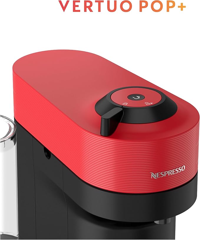 Nespresso Vertuo Pop+ Coffee and Espresso Maker by Breville, Spicy Red