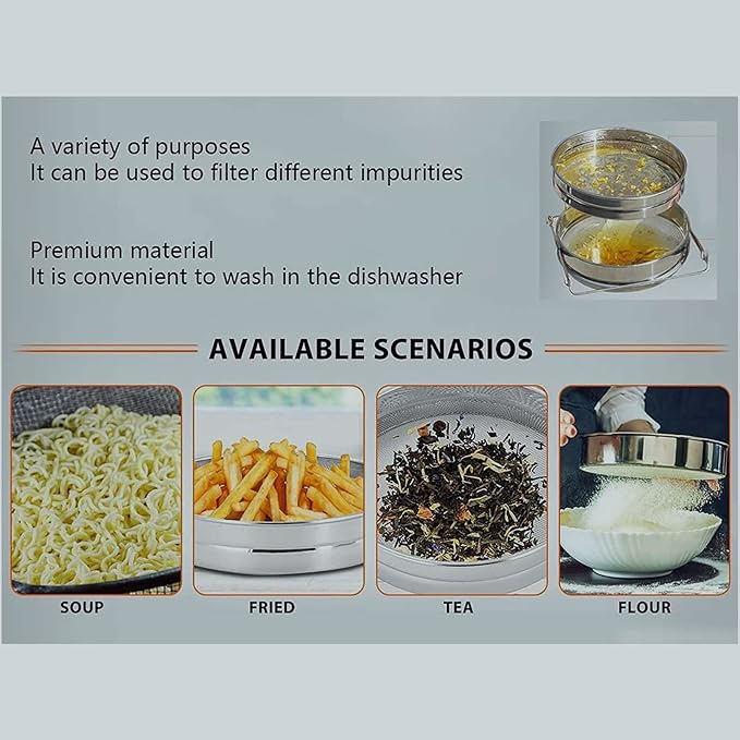 Honey Strainer for 5 Gallon Bucket Stainless Steel Double Sieve Honey Filter Strainer for Clean Honey with Up to 16.5 inches Extendable Arms