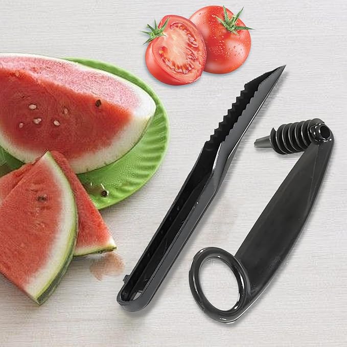 Kitchen Spiral And V-Shaped Tools, Blade Julienne Cutter,Fruit Shape Cutters,Easy to Clean Suitable for Kitchen Creative Spiralizer Cooking Tools
