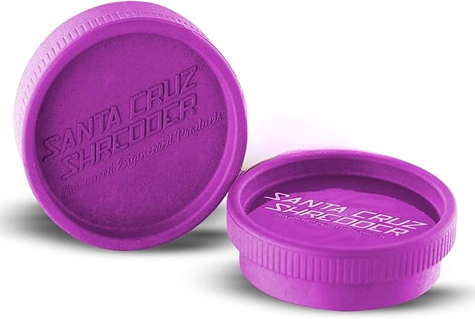 Santa Cruz Shredder Grinder for Herbs Knurled Top for Stronger Grip 2-Piece Medium 2.2 (Purple)