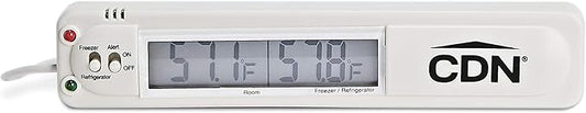 CDN Audio/Visual Refrigerator/Freezer Alarm | Room & Refrigerator/Freezer Monitoring, Alert, 39" Sensor Cable, Protects Against Food Spoilage During Power Outages - TA20