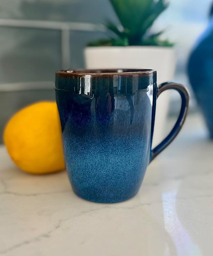 CeramicAzoia Dinnerware Set of 4 (Cobalto Blue, Mug)…