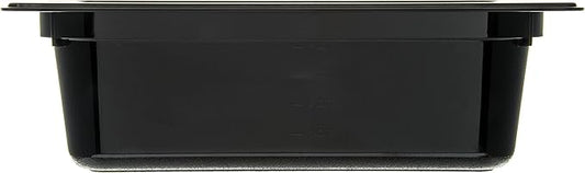 Carlisle FoodService Products 10221B03 StorPlus Half Size Food Pan, Polycarbonate, 4" Deep, Black