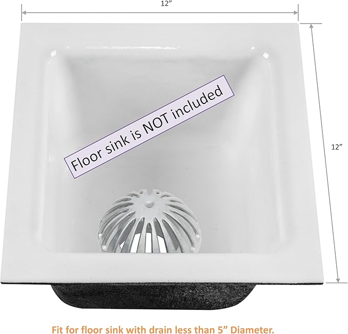 Leyso Heavy Duty Aluminum Drain Cover, Sink Drain Cover, Floor Drain Cover, Dome Strainer for Compartment Sink, Kitchen, Outdoor, Garden, Restaurant 5-1/2" W x 2-1/4"H (1 PCS)