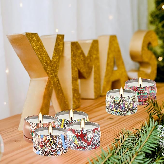 24Pack Scented Candles,Soy Wax Jar Candles,Aromatherapy Candles for Home 2.5 OZ Scented Candles for Mom for Christmas Candles, Birthday, Thanksgiving, Mother's Day,Valentine'sDay