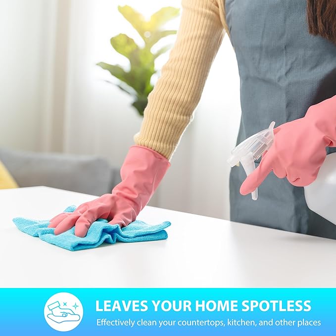 15pcs Microfiber Cleaning Cloth Lint Free, Absorbent, Streak Free, Non-Abrasive, Reusable and Washable,Cleaning Towels with 5 Color Assorted,11.5"X11.5"(Green/Blue/Yellow/Pink/Grey)