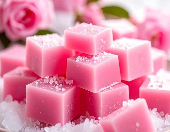 Pink Sugar Strongly Scented Hand Poured Vegan Wax Melts, 12 Scented Wax Cubes, 6.4 Ounces in 2 x 6-Packs