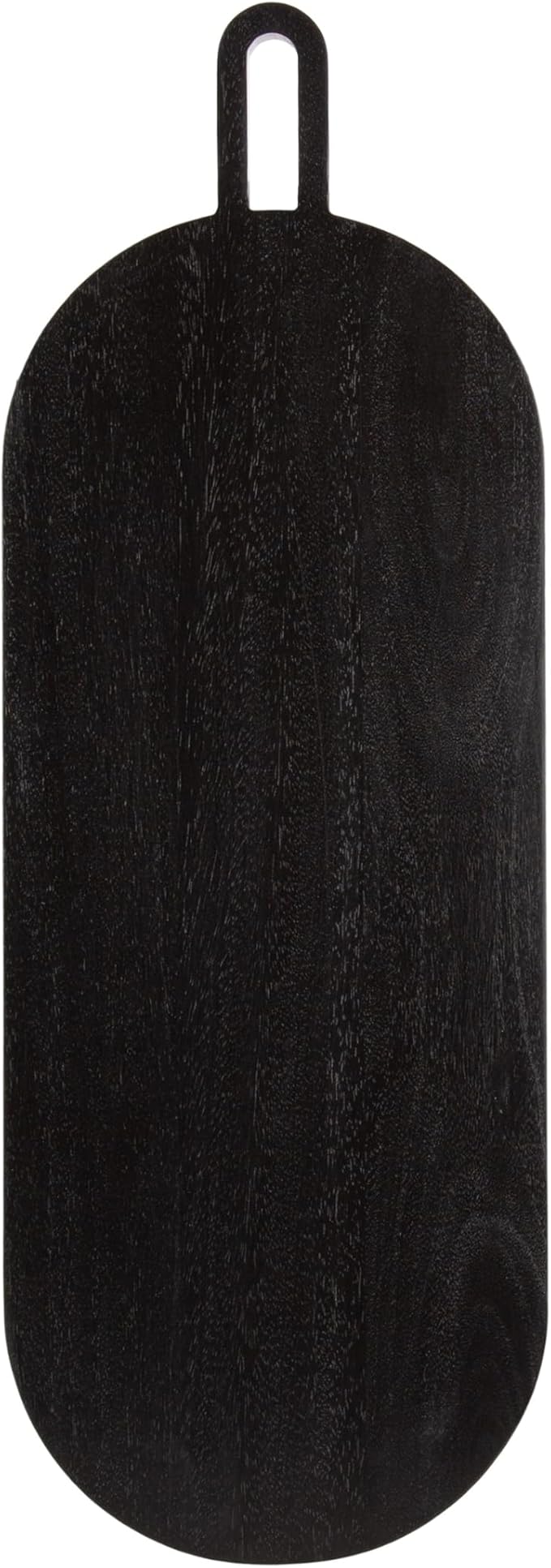 Kate and Laurel Staven Transitional Capsule Serving Board; 30 x 11; Black; Modern Food-Safe Charcuterie Board Made from Solid Mango Wood for Use as Kitchen Countertop Cheese Board