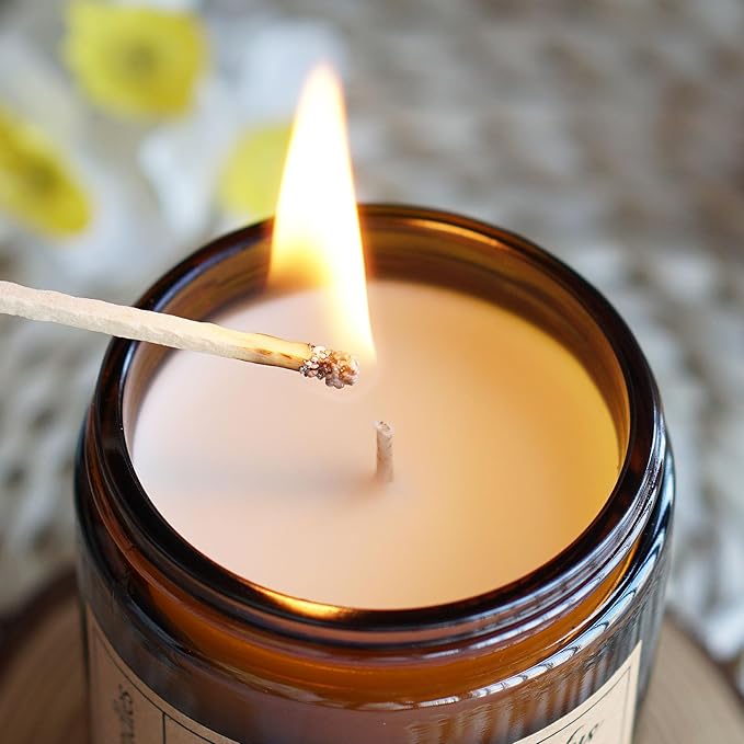Lavender Eucalyptus Candles for Home Scented - Aromatherapy Candles for Women Relaxation Anxiety Stress Relief Claming Candles Gifts for Birthday Christmas Soy Wax Candle (2pk | 16oz)