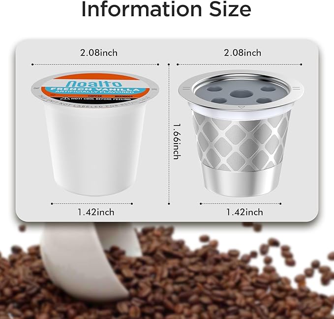Reusable K Cups for Keurig K Supreme | Refillable K cups for Keurig K Supreme (Plus) Coffee Maker (4 PACK)