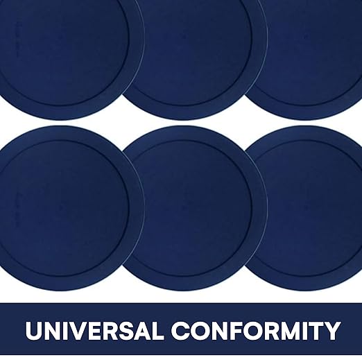 Lids for Pyrex and Anchor Round Glass Containers (4-Cups, Orange-4PK)