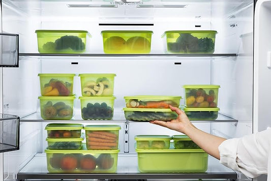 LocknLock HLE5100 Fresh-Block Plastic Food Storage Container with Lid for Fruits, Veggies, Produce, Meal Prep, Leftovers, BPA-Free, Airtight, Leakproof, Microwave, Dishwasher, Freezer-Safe, 330ml