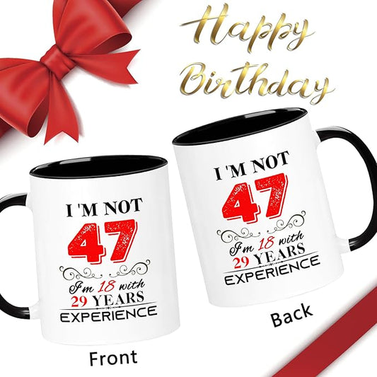 1978 47th Birthday Mug for Women Men, Turning 47 Year Old Birthday Gifts for Mom, Dad, Grandma, Grandpa, Wife, Husband, Daughter, Sister, Best Friends, Coworkers, Her, Him, 11oz Coffee Cup