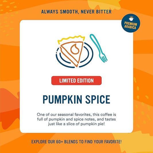 Cameron's Coffee Holiday Single Serve Pods, Flavored, Pumpkin Spice, 12 Count