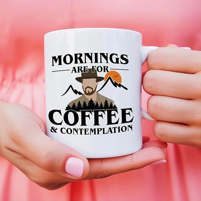 Custom White Ceramic Mug 11oz 15oz Morning Are For Coffee Father Day Birthday Holiday New Year Tea Cups Hot and Ice Coffee Water Mugs Gift for Kids Friends Men Women Family