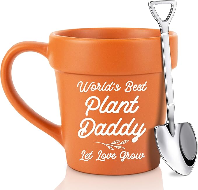 Dad Gifts for Christmas from Daughter Son, Birthday Gardening Plant Lover Gifts for Dads Who Wants Nothing, Cool Father Gift for New Bonus Dad Daddy, Dads Mug