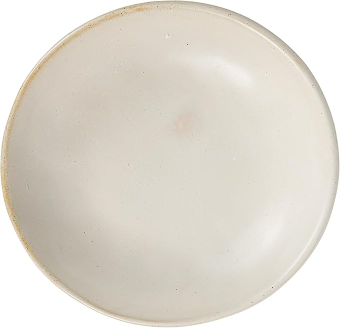 Creative Co-Op Stoneware Bowl w Reactive Glaze, White