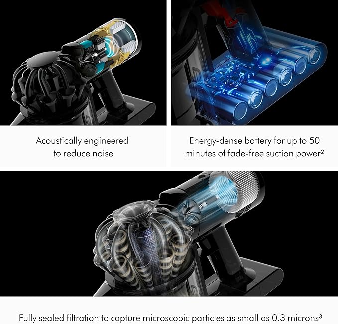 Dyson Car+Boat Handheld Vacuum, Cordless and Lightweight, Cleans Hard Surfaces and Upholstery, 115AW, 2 Power Modes, Up to 50 Minutes²