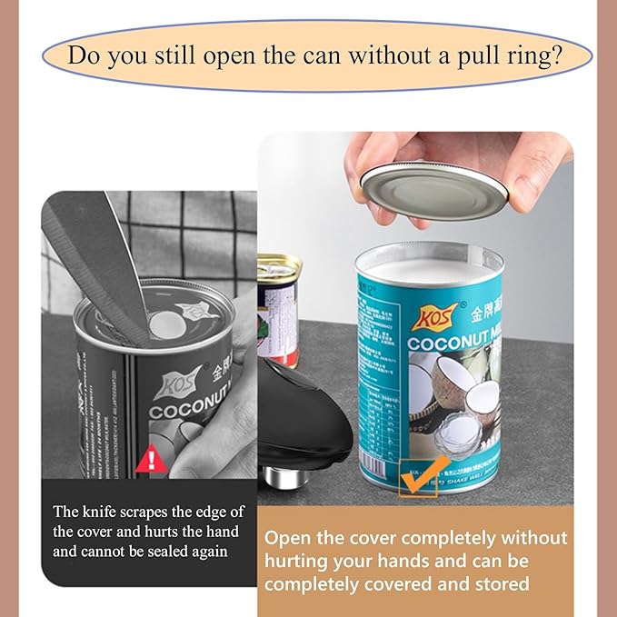 Electric Can Opener for Seniors with Arthritis, Countertop Electric Can Openers for Smooth Edge Cutting,Hands Free Automatic Can Openers for Almost Size Cans
