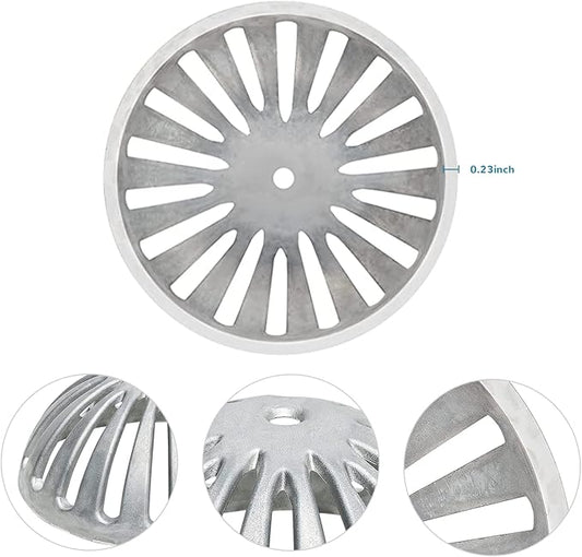 5 Pack Floor Sink Strainer Heavy Duty Aluminum Dome Drain Cover for Kitchen, Bar, Outdoor Garden or Bath 5-1/4" Diameter x 2-1/4"H