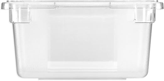 Carlisle FoodService Products Storplus Food Storage Container with Stackable Design for Catering, Buffets, Restaurants, Polycarbonate (Pc), 5 Gallons, Clear