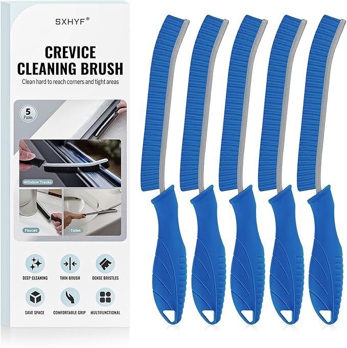 SXhyf Cleaning Brush - Hard Bristle Crevice Cleaning Brush, Multifunctional Gap Scrub Brush, Kitchen Essentials, Bathroom Cleaner Tools for Household Use, Home, Window, Toilet, Stove