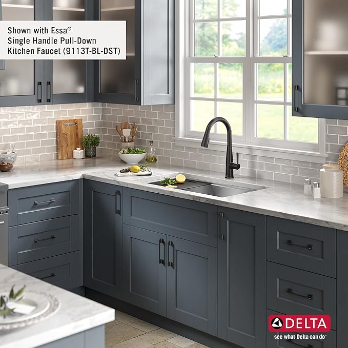 DELTA FAUCET Rivet 33-Inch Workstation Kitchen Sink Undermount 16 Gauge Stainless Steel 50/50 Double Bowl with WorkFlow Ledge and Chef’s Kit of 9 Accessories, 95B931-33D-SS