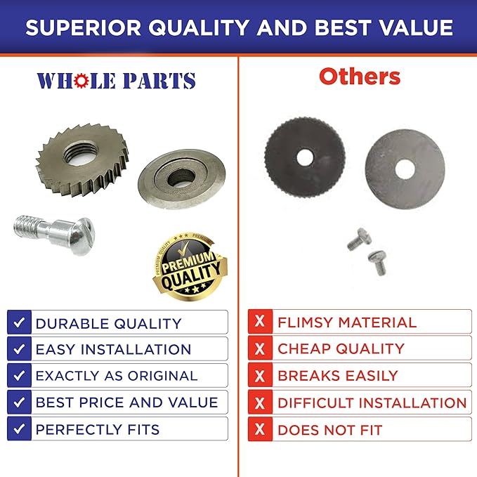 Whole Parts Upgraded Knife and Gear Kit Part# KT2326 - Replacement & Compatible with Some 203 and 266 Electric Can Openers