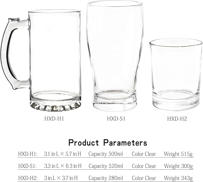 Personalized customized glass cup, engraved photo logo copy, beer cup, holiday party gift (H1)