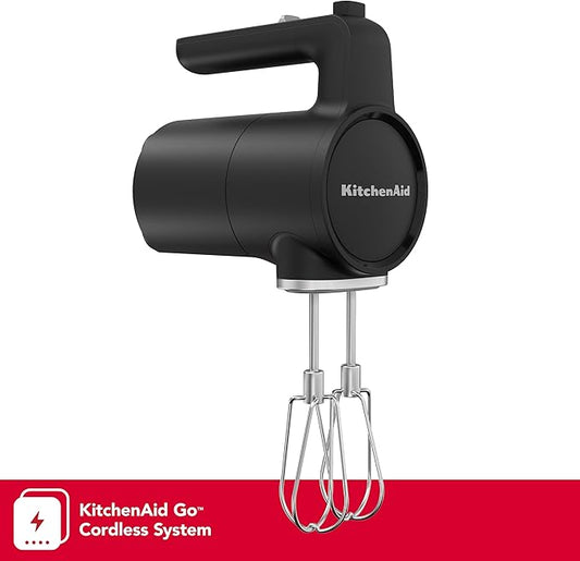 KitchenAid Go™ Cordless Hand Mixer - battery sold separately, KHMR700, Black Matte