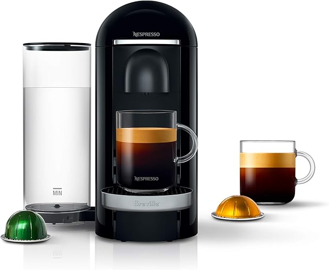 Nespresso Vertuo Plus Deluxe Coffee and Espresso Maker by Breville, Black