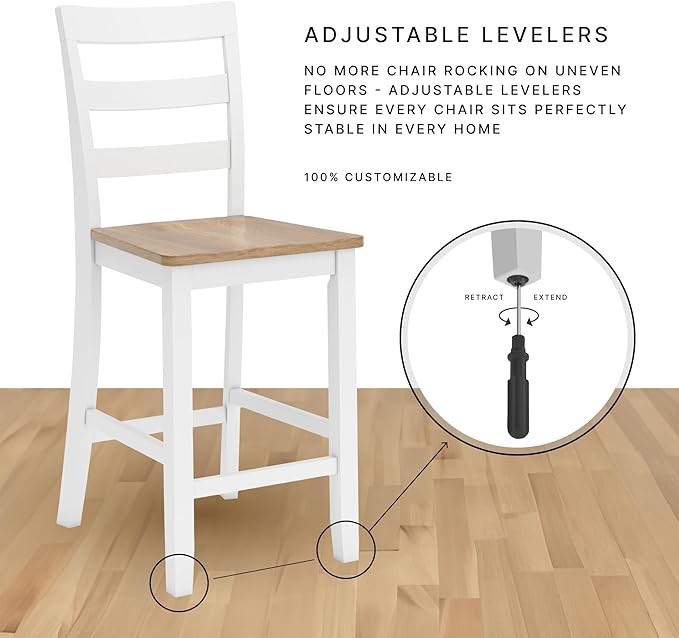 Signature Design by Ashley Caitbrook Rustic 24.63" Counter Height Upholstered Barstool, Set of 2, Gray