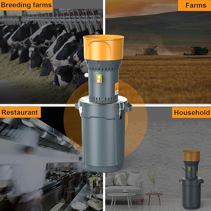25L Electric Grain Mill Grinder, Corn Mill, Flour Mills Molino de Maiz, Farm Home Grinder for Feed, Wheat With 7 Size Filters + 1 Wrench