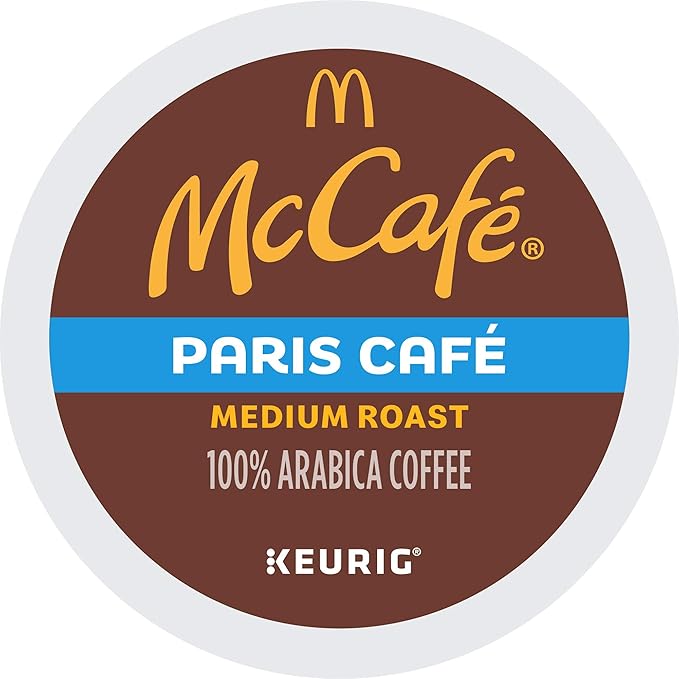 McCafe Paris Cafe, Single Serve Coffee Keurig K-Cup Pods, Medium Roast Coffee, 72 Count
