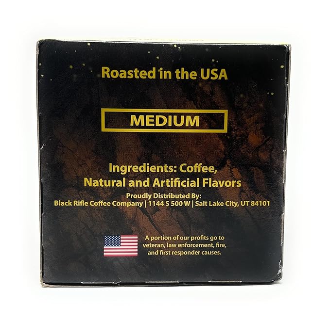 Black Rifle Coffee Company Hazelnut-Flavored Coffee Rounds 12 ct K Cups - Medium Roast Coffee - Single-Serve Coffee Pods