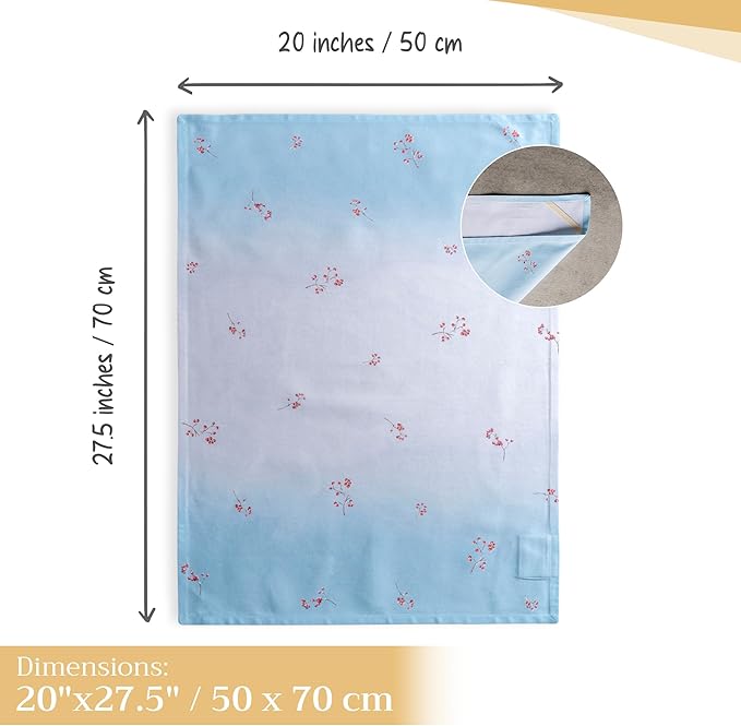 Maison d' Hermine Kitchen Towels Set of 3 100% Cotton 20" x 27.5" Reusable Cloth Tea Dish Towels Absorbent with Hanging Loop for Kitchen Dining Thanksgiving Christmas Decorations (Fairy Tale Forest)