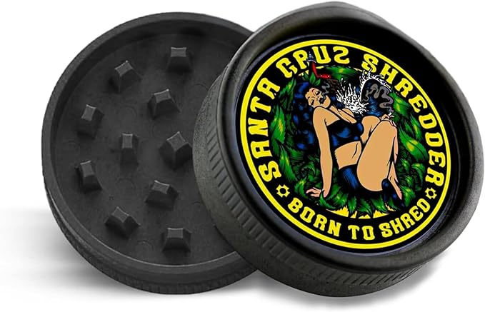 Santa Cruz Shredder Born to Shred Grinder for Herbs Knurled Top for Stronger Grip 2-Piece Medium 2.2