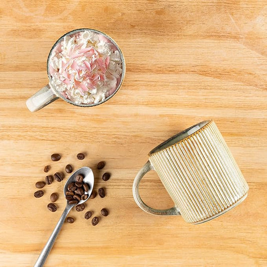 GBHOME 12oz Stoneware Coffee Mugs, Ceramic Coffee Cups with Handle for Man,Woman,Dad,Mom, Modern Coffee Mugs Set of 6 for Latte/Cappuccino/Cocoa/Tea/Cocoa/Milk. Dishwasher&Microwave Safe, Desert Sage