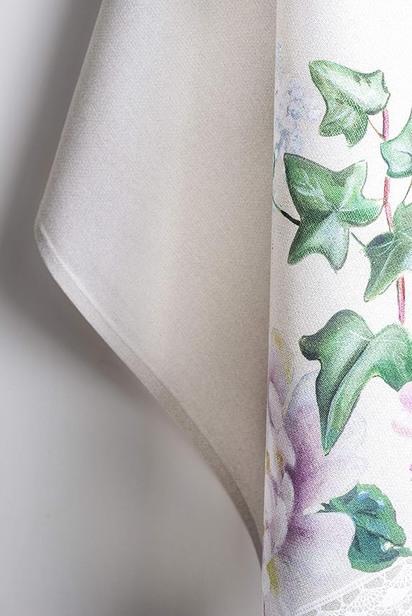 Maison d' Hermine Kitchen Towels Set of 3 100% Cotton 27.50" x 20" Reusable Cloth Tea Dish Towels Absorbent with Hanging Loop for Kitchen, Home, Dining, Cocktail Parties Spring/Summer (Pivoine)