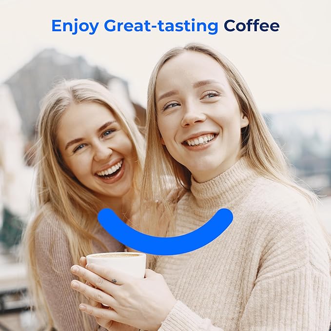 Waterdrop Coffee Water Filter, Replacement for De'Longhi® Filter, DLS C002 De'Longhi® Water Filter, ECAM/ETAM/EPAM Series, EC680/5, TÜV SÜD Certified (4 Packs)