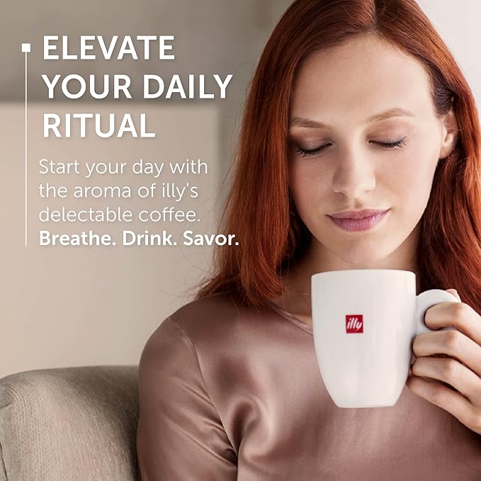 Illy Whole Bean Coffee, Intenso Bold Roast - Bold & Flavorful - 100% Arabica - Whole Beans - Pressurized Packaging Sealed for Freshness - 8.8oz can (Pack of 6)