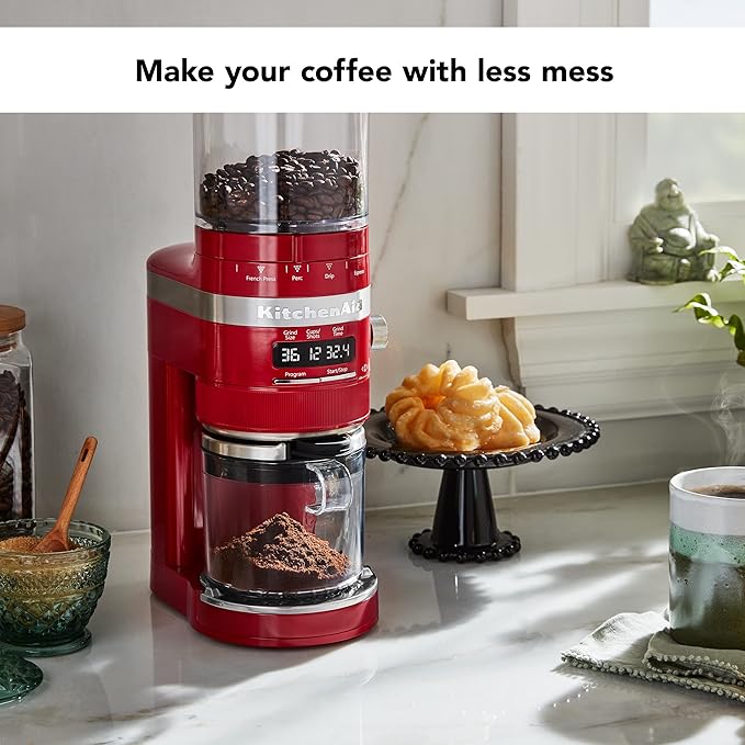KitchenAid Burr Coffee Grinder - KCG8433 - Empire Red
