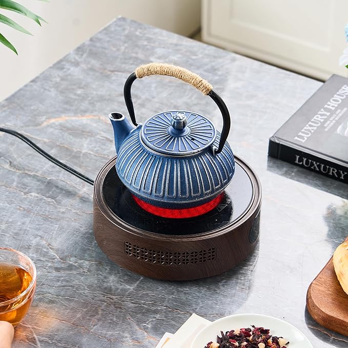 PARACITY Cast Iron Teapot Japanese 800ml/27oz, Tea Kettle Pot for Stove Top, Tea Pot with Stainless Steel Infusers for Loose Tea, Boiling Hot Water Tea, Mothers Day Gifts from Daughter/Son